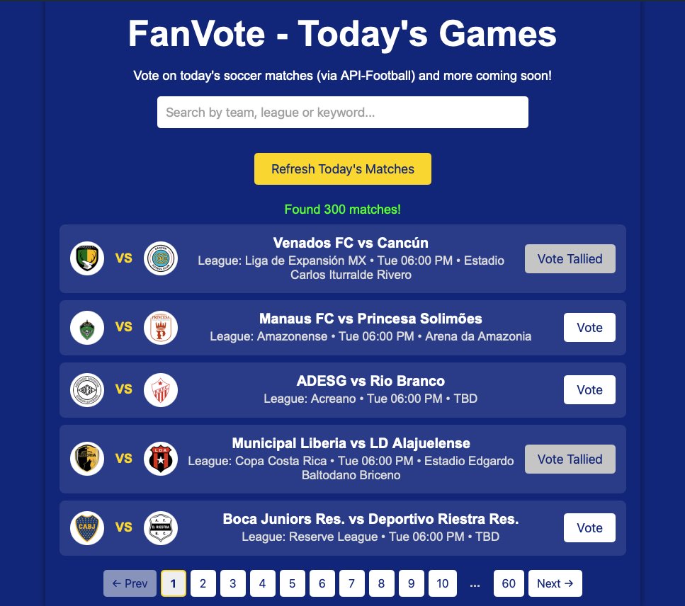 FanVote - Soccer - beta v1.29