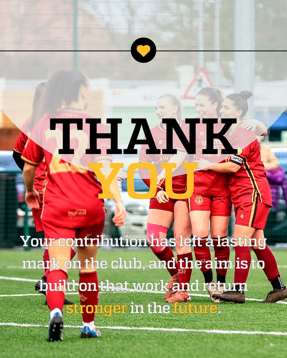 AFC Crewe Women gave us pride, resilience and a sense of togetherness.

This isn’t about walking away — it’s about rebuilding with the right foundations so the next chapter is stronger and sustainable.

Thank you to every player, staff member and supporter who made this team 💛