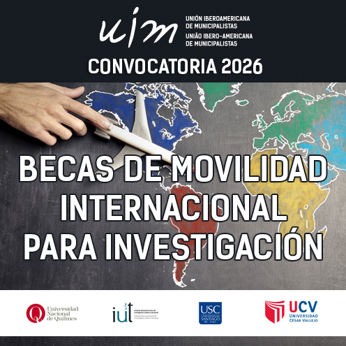 ⏳ Convocatoria abierta hasta el 01 de marzo

#UIM mantiene abierta la postulación al Programa de Movilidad Internacional para Investigación.
🌍 Becas con destino en España, Argentina, Perú y Colombia

Producción académica con impacto público.

🔗 becas-movilidad.uimunicipalistas.org