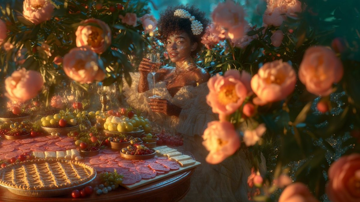 "A Table."
Fixed price 1.5 SOL 
A quiet celebration of self-love and reclaimed time.
Releasing guilt, embracing presence and abundance.
Available next week: 18 February, 11:11 CET.
Exclusively on <a href="/exchgART/">Exchange Art</a>