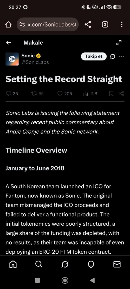 When Andre FT couldn't secure the necessary funds for FT, he asked the Sonic team to write a post portraying him as an angel 🤡

$S