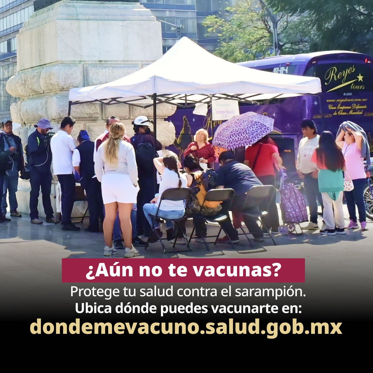 ¿Aún no te vacunas? 💉

Protégete contra el #sarampión y revisa dónde puedes vacunarte.

Consulta horarios y localiza tu centro más cercano en 👇🏼
🌐 dondemevacuno.salud.gob.mx 🏥 🇲🇽