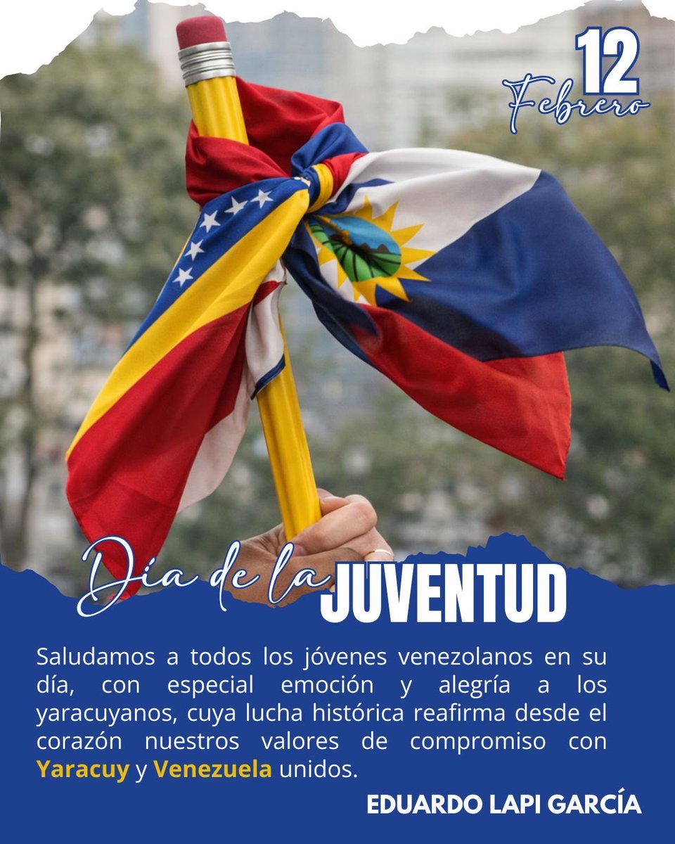 Eduardolapi1's tweet photo. La historia nos demuestra que cuando la juventud se levanta con convicción y valores, puede transformar una nación. Que el ejemplo de La Victoria nos inspire a construir un mejor futuro para nuestra Venezuela https://t.co/uzJlsBLze4