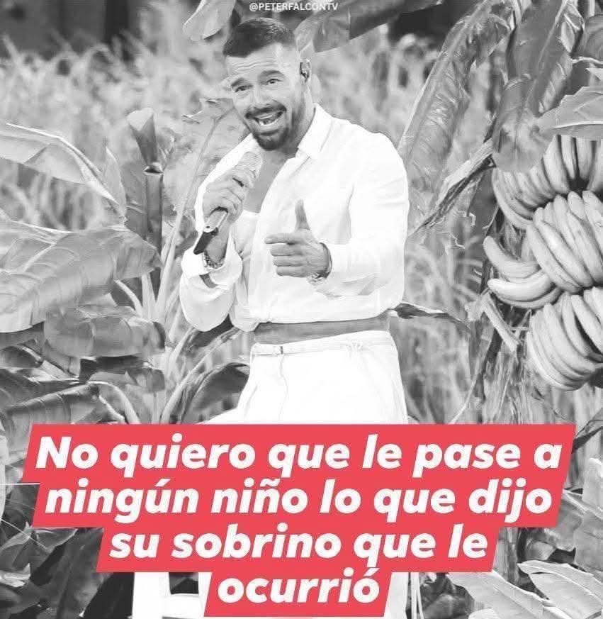 Ricky Martin, este mensaje es para ti. Deja  a un lado la politiquería y la agenda separatista que tú no vives en PR. Preocúpate y ocúpate de tu familia, ese asunto te compete.