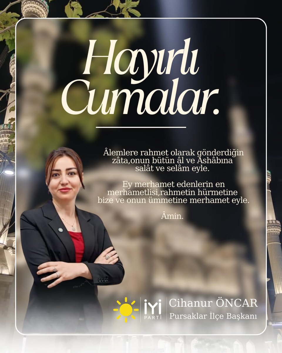 Bugün edilen dualar yarınlara umut olsun.Selam ve dua ile #HayırlıCumalar