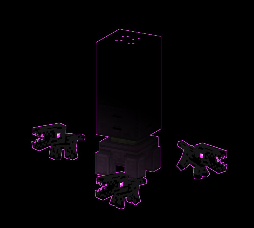 <a href="/xylonity_/">xylo ✦</a> and I are making the end more interesting in Hostiles! Beware of the packs of Ender Dogs and whoever spawns them. 

#blockbench #minecraft #pixelart