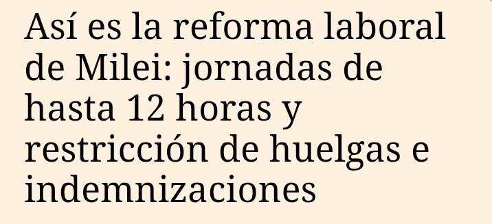 Trabajas 12 horas, duermes 8, pierdes 1 hora en ir y venir del trabajo. ¿Cuánto te queda? Solo 3 horas para desayunar, almorzar, cenar, leer, ver una película, estar con tus hijos o tu pareja. ¡Solo 3 horas para todo eso! Sigan votando por la derecha, estúpidos.