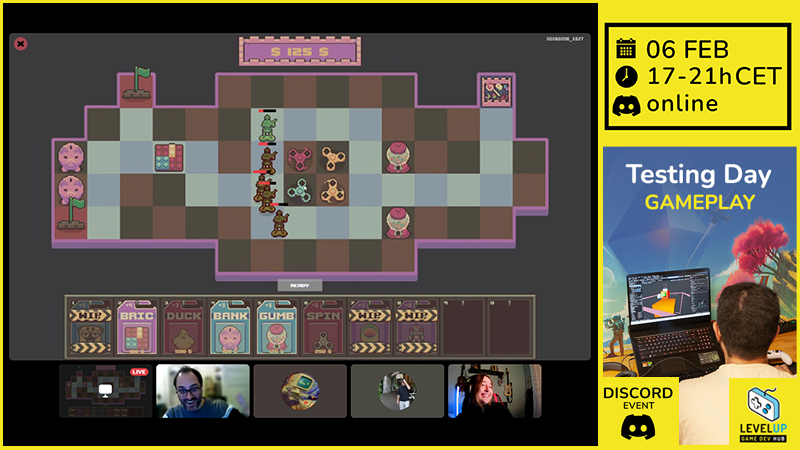 game_levelup's tweet image. 🍬Defend your sweets with toys!
*Toddler Defense* is the #pixelart game by Pere Prim &amp;amp; Clatastrofe_Pixel (IG), which players got to try at the recent #PlayTestingDay. A #TowerDefense full of cute and detail.

🙌 Thanks to everyone who participated!

#StrategyGame #Cozy