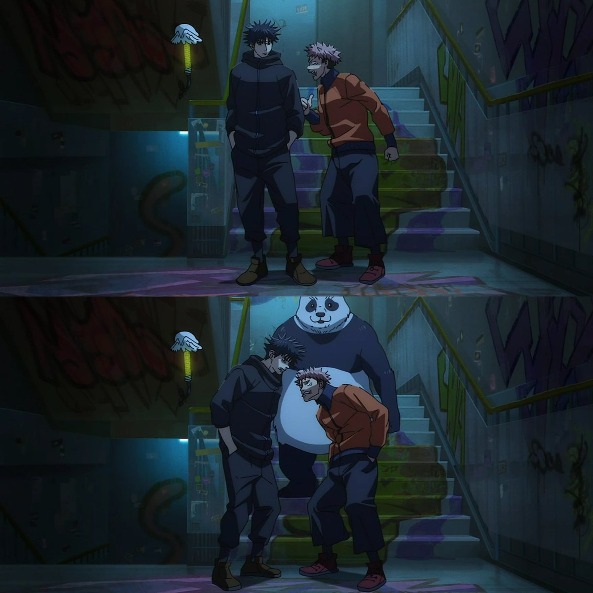 - no fushiguro no podemor ir juntos no ves que es re peligroso para vos

- me chupa un huevo itadori que parte no entendés yo quiero estar con vos