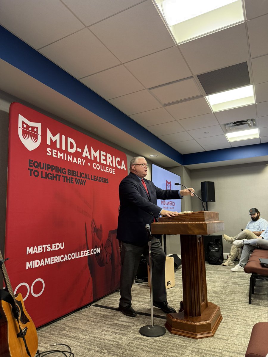 Dr. Mark Thompson, Mid-America Varner Supermax prison campus, preaching at the Arlington campus of Mid-America. <a href="/MABTS/">Mid-America Baptist Theological Seminary</a> alumni