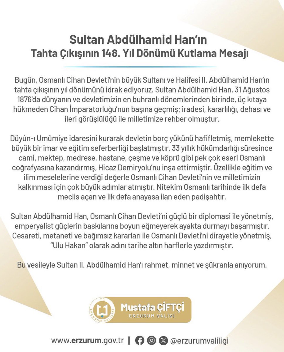Aşağıdaki mesaj Türkiye Cumhuriyeti’nin yeni İçişleri Bakanı  Mustafa Çiftçi’ye ait.

Özgeçmişinde Siyasal Bilgiler ve İlahiyat fakülteleri mezunu olduğu, yüksek lisans yaptığı, halen Hukuk Fakültesinde öğrenimini sürdürdüğü belirtiliyor Bay Çiftçi’nin. Hayli “okumuş” bir kişi
