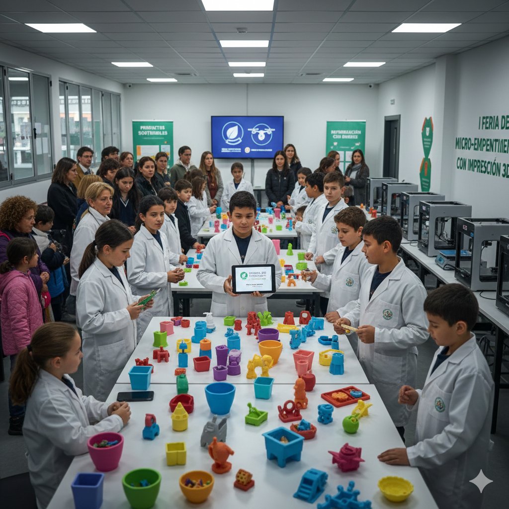 BlanquezSchool's tweet photo. 🚀 ¡I Feria de Micro-Emprendimiento 3D!

Nuestros alumnos de 5º y 6º crean productos sostenibles con impresión 3D y bioplástico. ♻️🤖

📅 15 de marzo 💰 Moneda digital propia 🌳 Recaudación para reforestación con drones
¡El futuro ya está aquí! ✨
#GTC_UCV  #InnovaTEUCV2526 https://t.co/9RiIHvOUYj