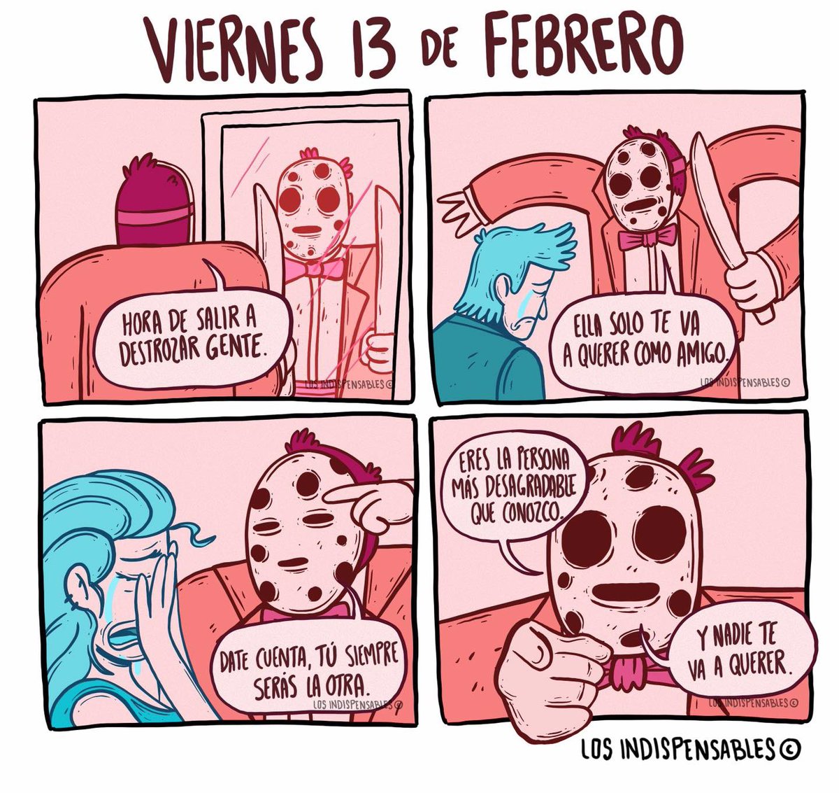 losIndispensab2's tweet photo. Mañana es Viernes 13 y pasado mañana el día del amor, tomen sus precauciones. https://t.co/5rmGrirIKu