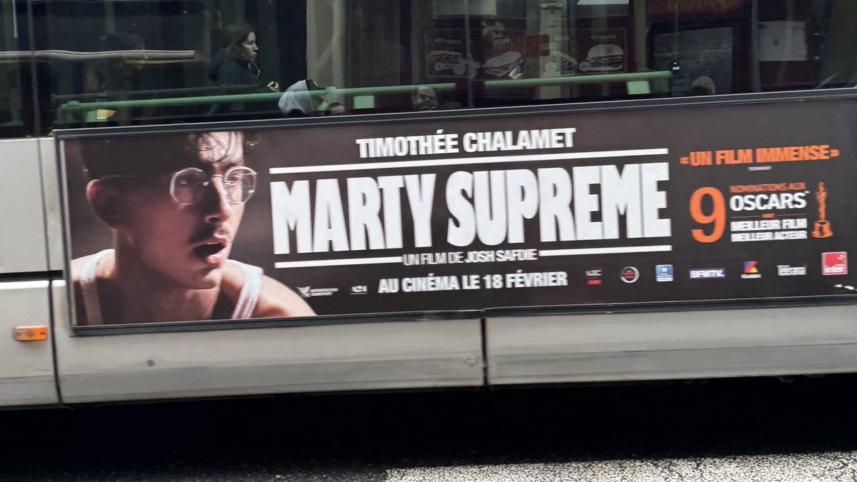 La campagne d’affichage de ‘MARTY SUPREME’ a débuté en France 🇫🇷