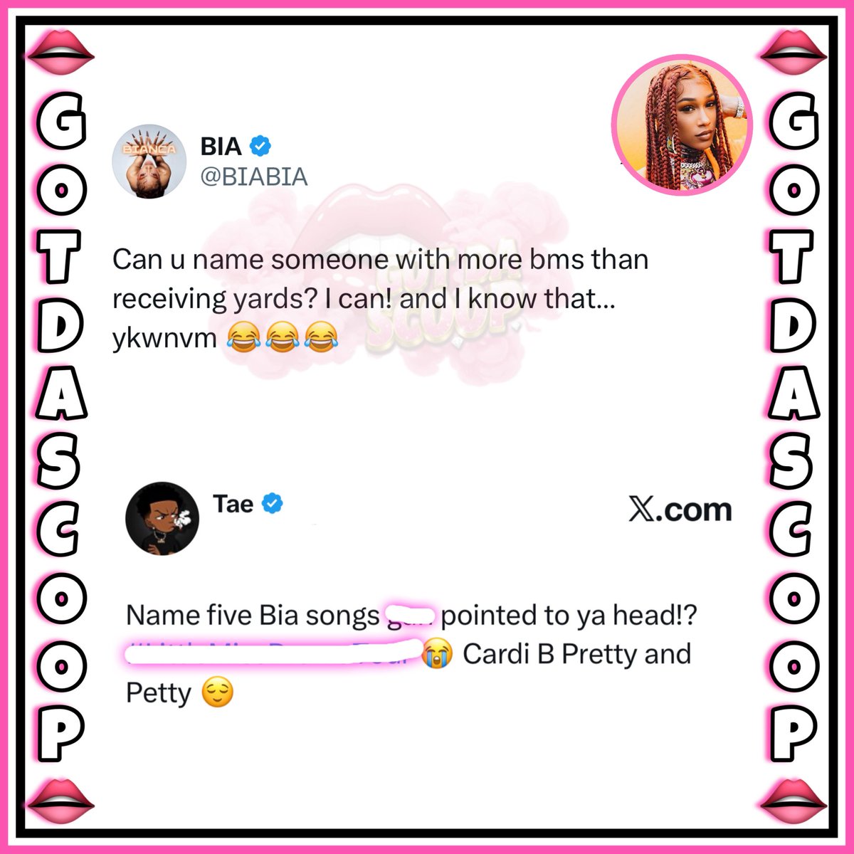 GotDaScoop's tweet photo. Bia is a ki 😩🤣 https://t.co/sZ6P6QGSAd