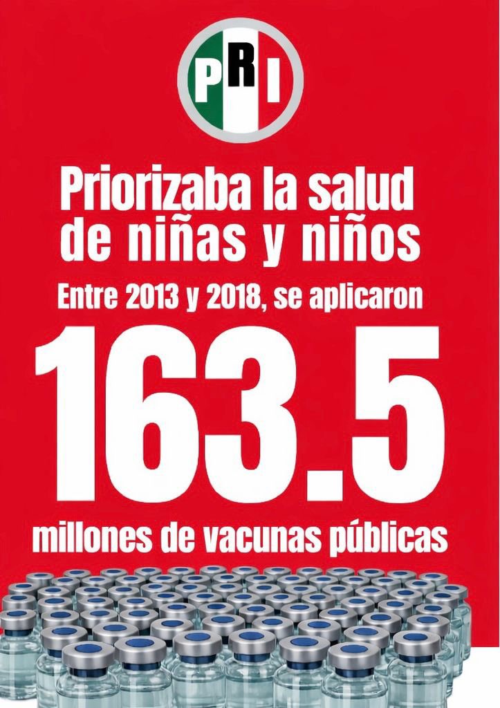 Éramos el principal productor y exportador de vacunas de América Latina.
La crisis de salud que hoy enfrenta México por el sarampión pudo haberse evitado si Morena hubiera cumplido con su responsabilidad: garantizar la vacunación de niñas y niños, como sí se hizo durante los