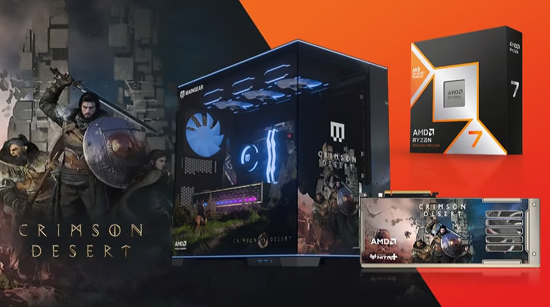 Embark unto Pywel by entering our latest <a href="/CrimsonDesert_/">Crimson Desert</a> sweepstakes! Win a custom Crimson Desert <a href="/maingear/">MAINGEAR</a> PC, new AMD Gaming components, or Crimson Desert game codes!

Your path to victory is here: amdgaming.com/campaign/own-y…