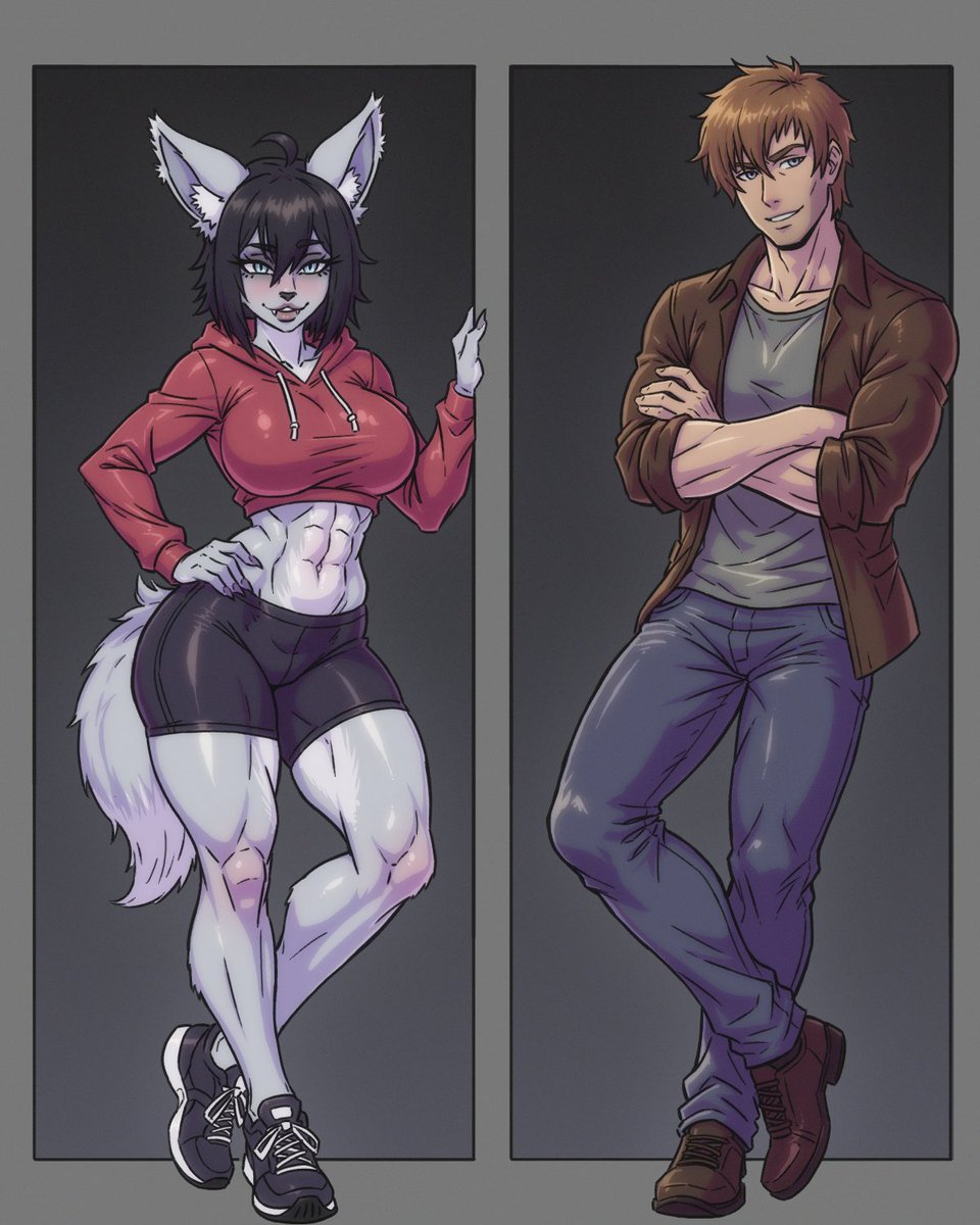 Comm of a meetcute featuring Nathan and Sylvia

This one was a bit of a challenge, but that's what I live for

men are hard to draw for me lmao