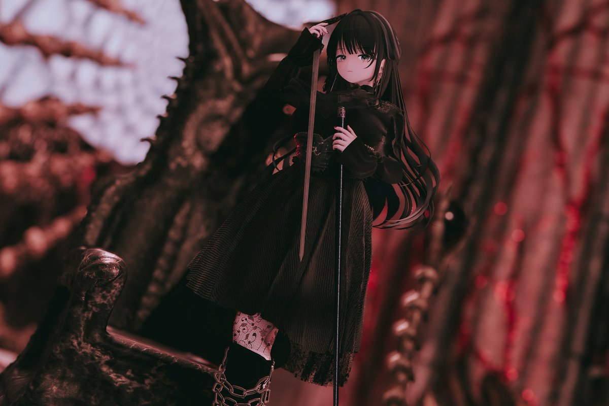 KunyangSSE's tweet photo. 新作衣装「Dragoth」を公開しました！🥀
ゴスロリをコンセプトにした衣装です。
​PBRテクスチャで作られているので、Community Shaders を使って見ていただけると嬉しいです！

https://t.co/IYwXayra0L

#SkyrimSe #Skyrim https://t.co/FWSNZa0cAi