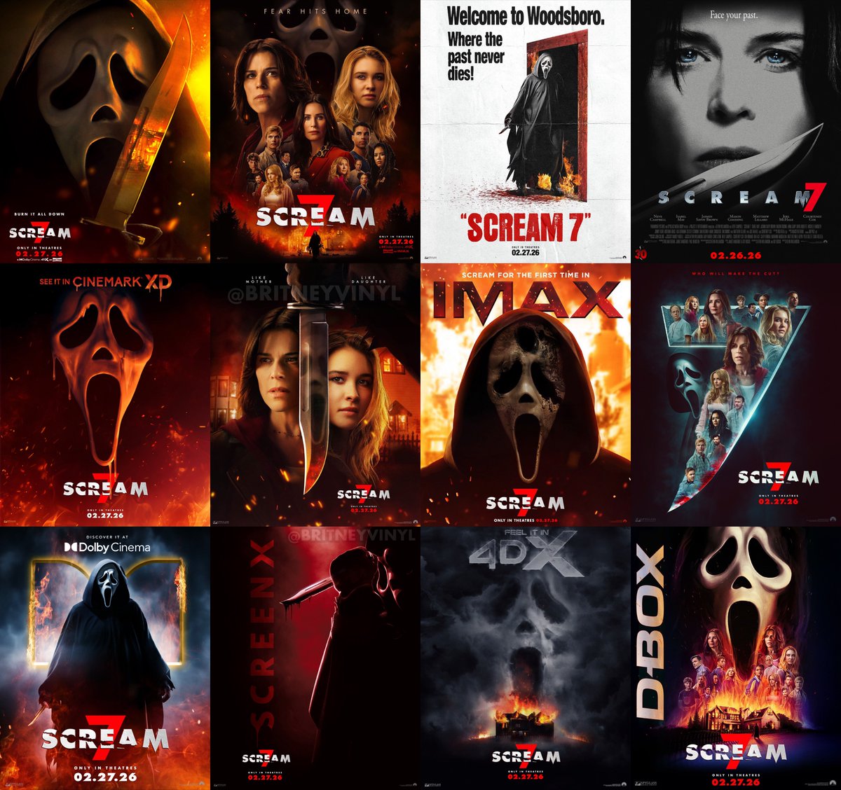The #Scream7 posters are beautiful.