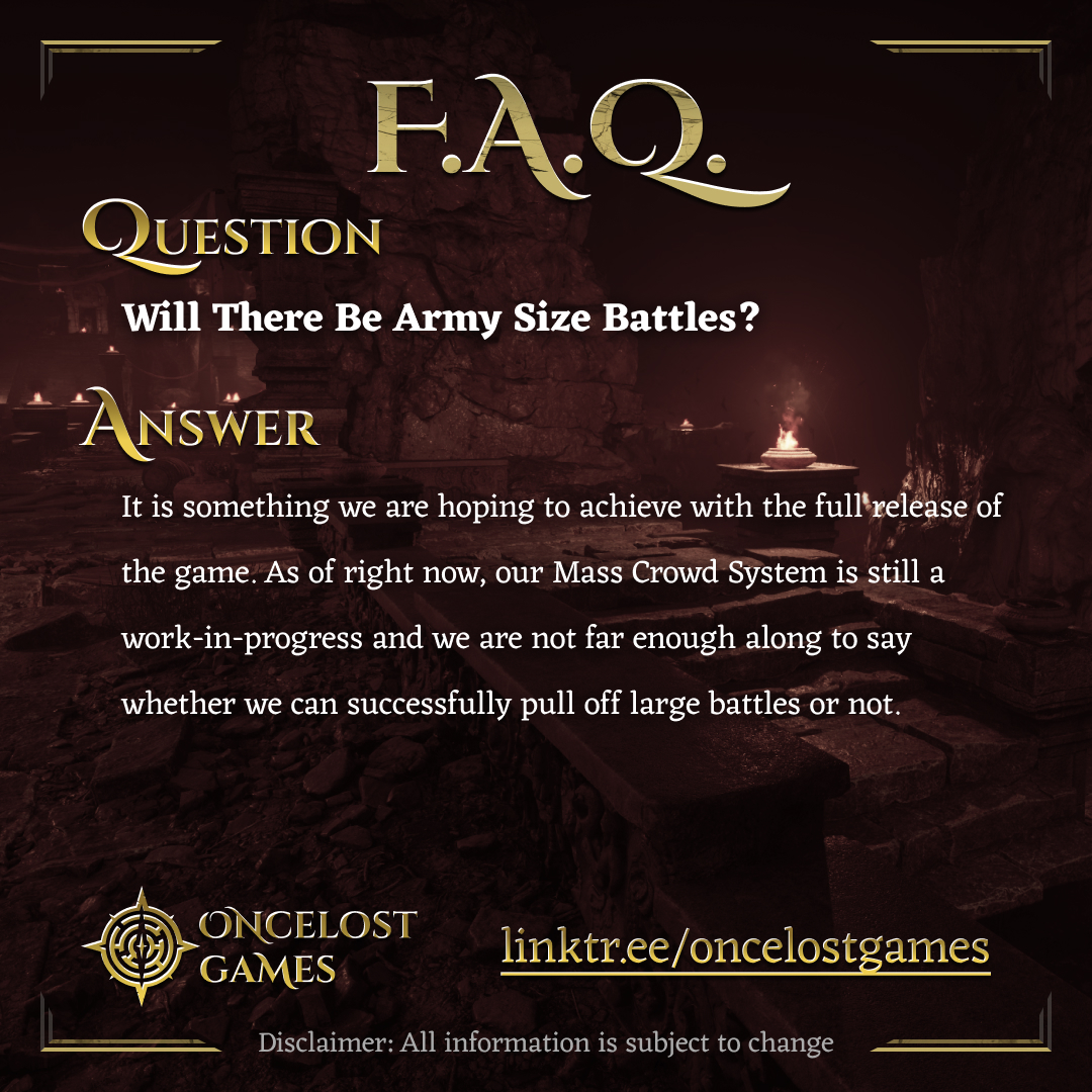 OnceLostGames's tweet image. More FAQs Answered!

#FAQ #TWR #waywardrealms #gaming #videogames #rpgs