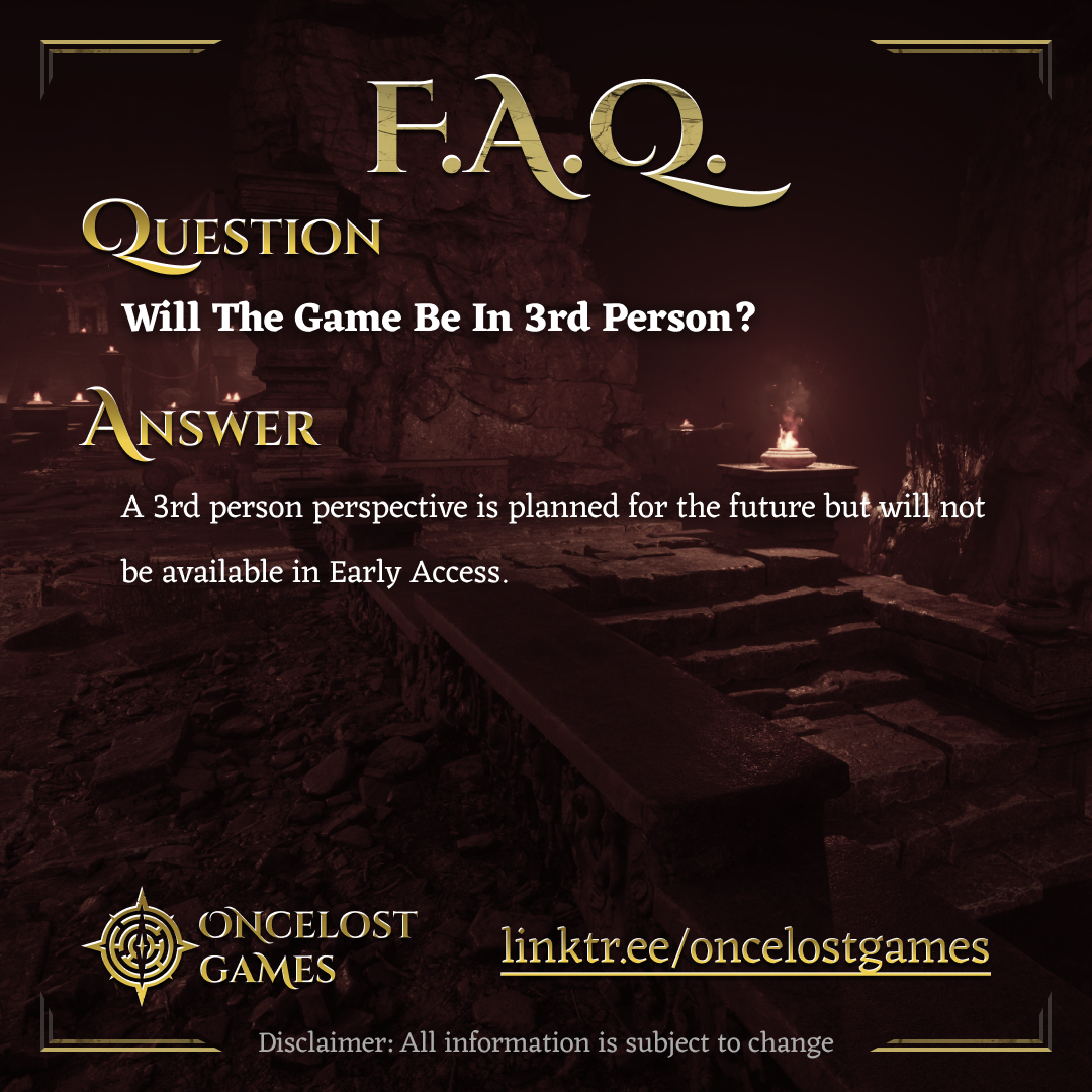 OnceLostGames's tweet image. More FAQs Answered!

#FAQ #TWR #waywardrealms #gaming #videogames #rpgs