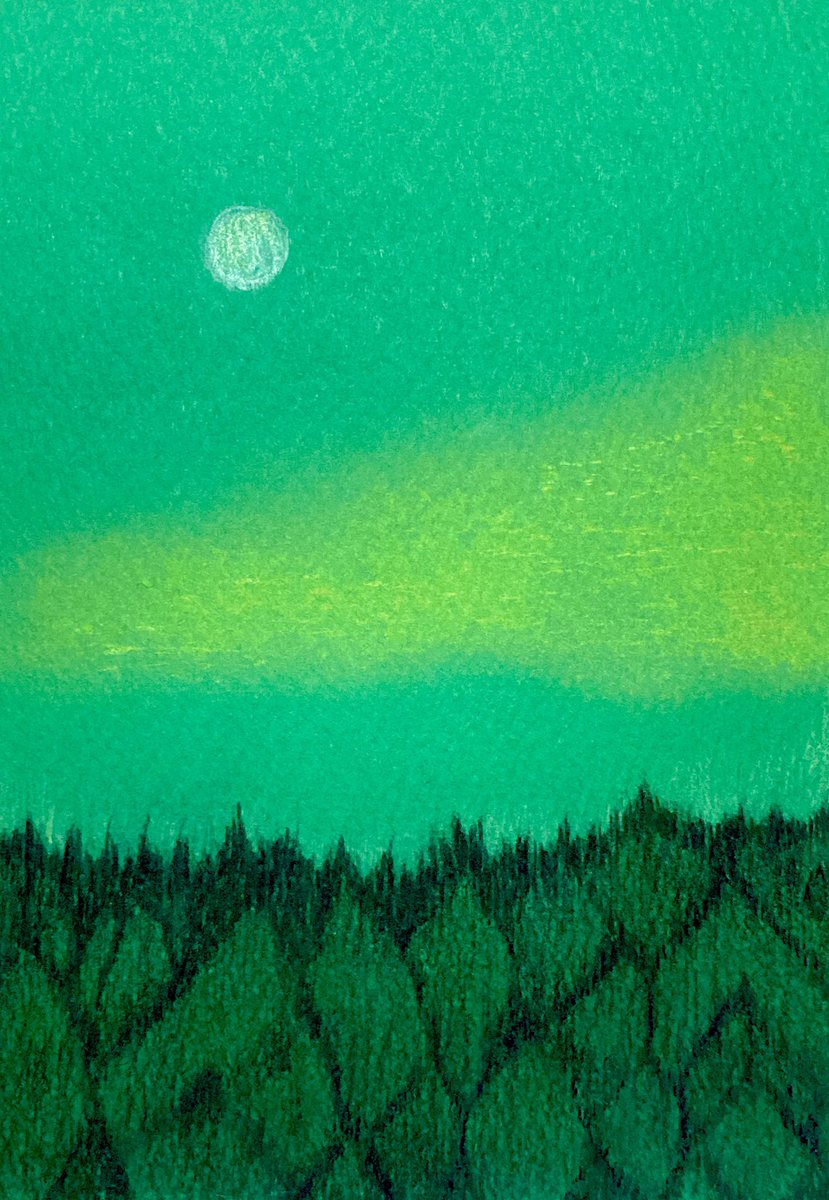 森の風』 〜The wind of the forest〜 #風景画 #絵画 #art