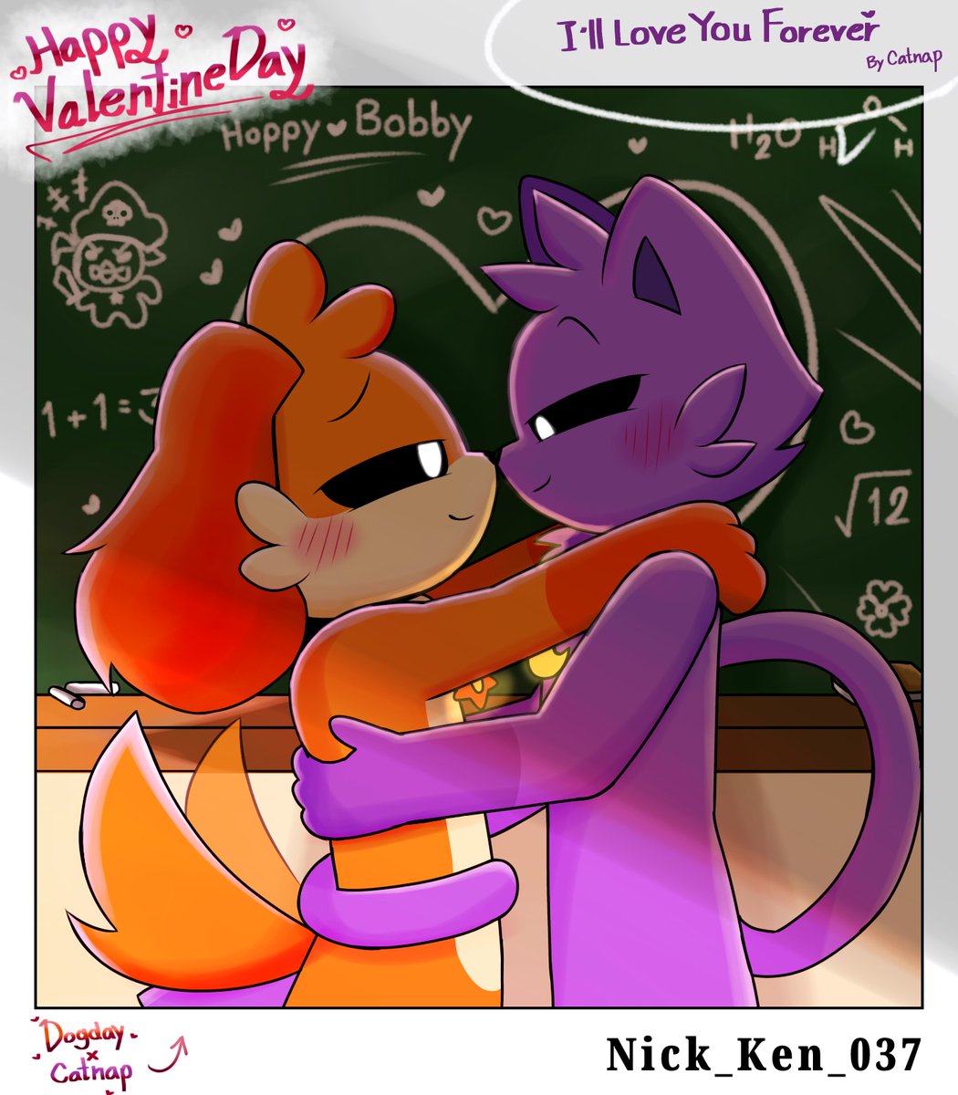 ☀️[ Dogday X Catnap ]🌙
  [💞Happy Valentine 💌💘]

#Dogday #Catnap #PoppyPlaytimeCatnap #PoppyPlaytime3fanart #smilingcritterfanart 
#smilingcriters
