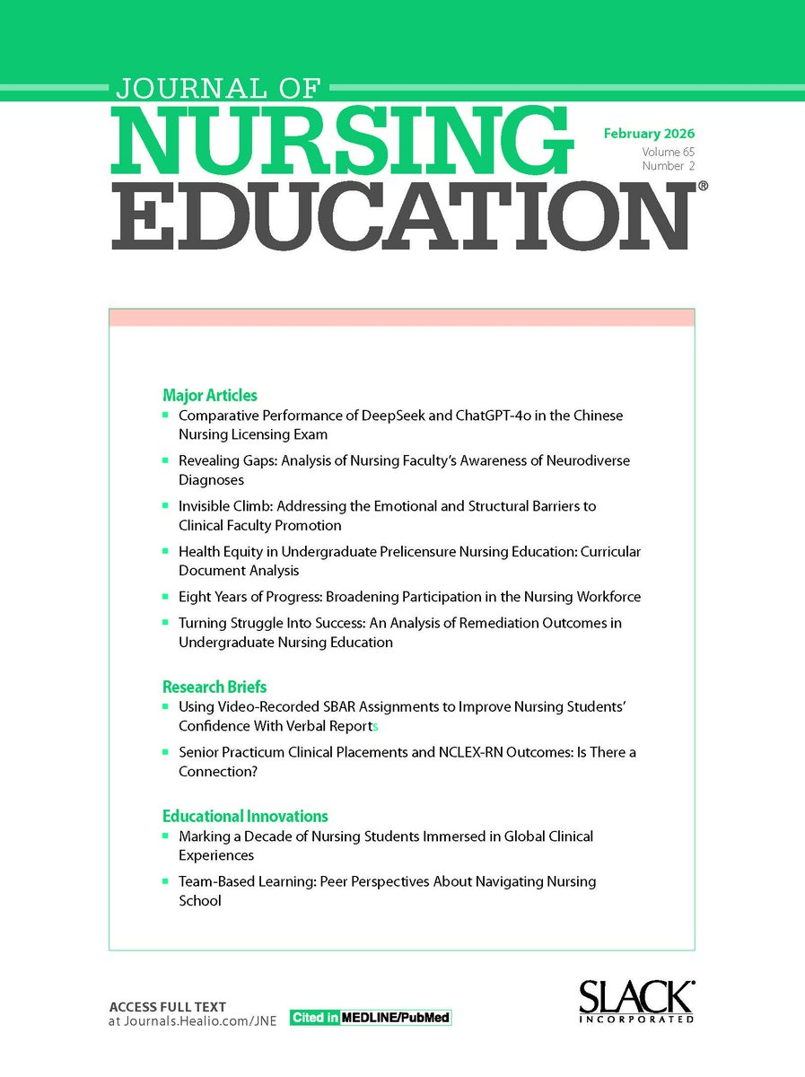 Journal of Nursing Education tweet media