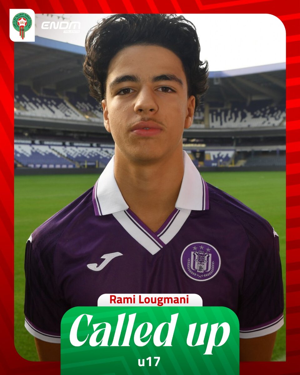 مهاجم مميز سيعزز هجوم منتخب الفتيان، لاعب اندرلخت رامي لوغماني مستدعي لمعسكر المنتخب المغربي لأقل من 17 سنة المقام في اسبانيا.
رامي إبن عم نادر لوغماني مدافع الكوكب المراكشي.
#ENDM