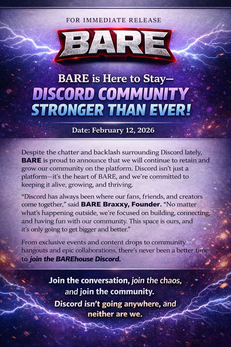 BARE Entertainment tweet media