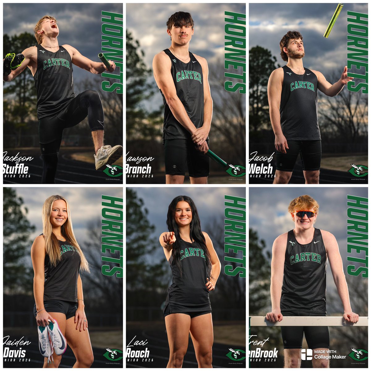 2026 Track and Field seniors #GoHornets