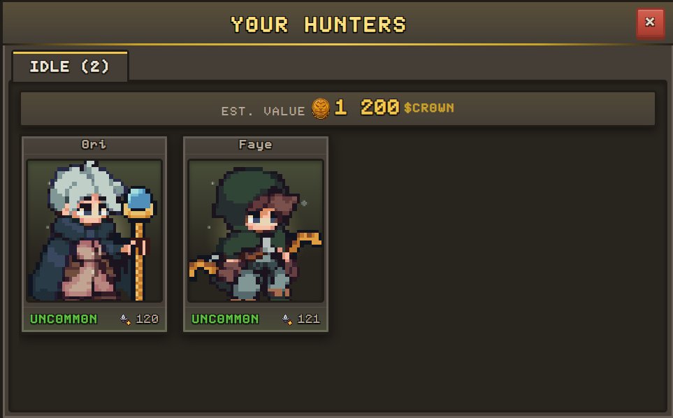 KronenbergEth's tweet photo. I decided to visit @playhuntertales the first game on @megaeth

Purchasing heroes gives you earnings in their token, which will be released on February 17. You could say that this is a kind of token sale.

As always, I'm unlucky in the lottery and got the smallest heroes.

Link👇 https://t.co/N7r7oSdnB3
