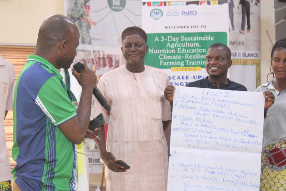 We kicked off the 3-Day Sustainable Agriculture, Nutrition Education &amp; Climate-Resilient Farmng Training at CEFTER, Benue State.

Day focused on food &amp; nutrition security, climate change, farmer–herder conflicts, &amp; community-led solutions for peace &amp; resilience.

#FoodNutrition
