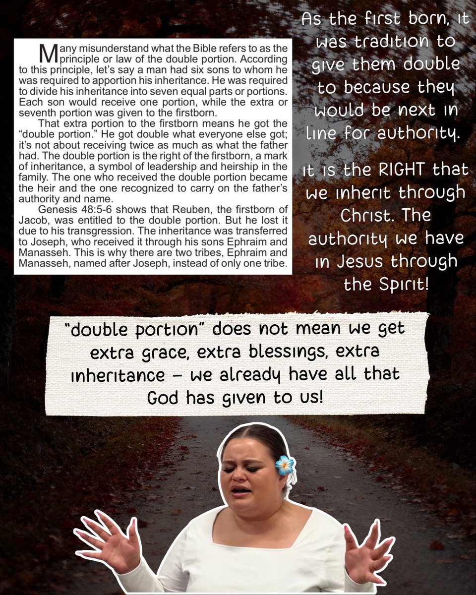 kealoha_betham's tweet photo. ✨ Notes from Today’s Rhapsody of Realities ✨
The Law of the Double Portion – Deuteronomy 21:17

What does the “double portion” mean to you in this season of your life? 

Drop it in the comments 👇🏽

#RhapsodyOfRealities
#DoublePortion

@agapesalt (Kingschat) https://t.co/3RPhRMDjwr