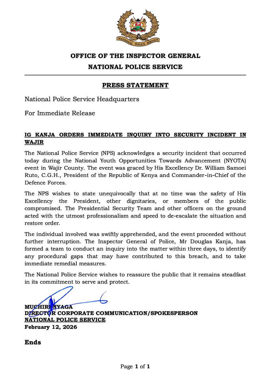 National Police Service-Kenya tweet media