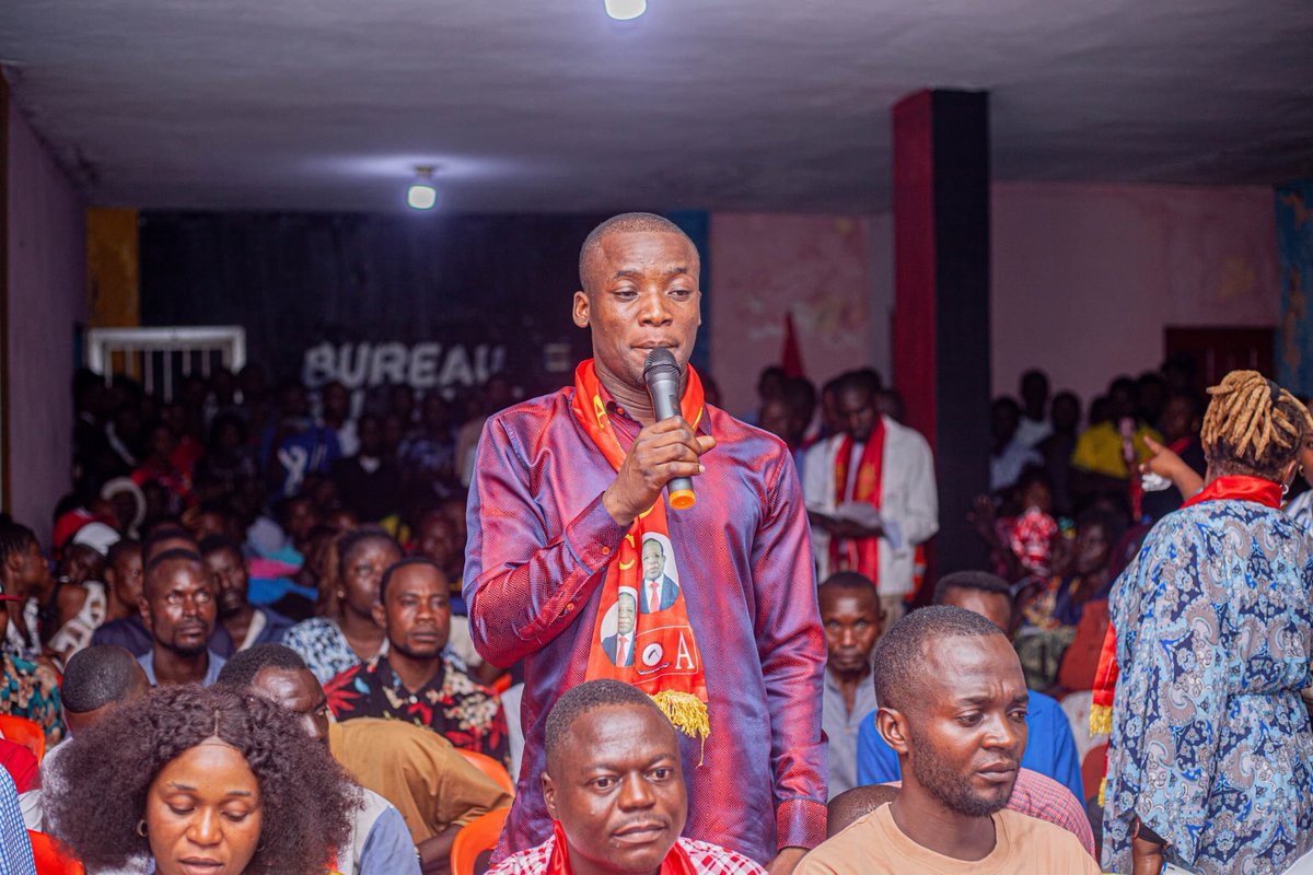 AfdcAmba's tweet photo. @IsralMutombo11 #AFDC_A_INFO: AFDC – Consultations et mobilisation:
La Ligue des Jeunes de l’AFDC a tenu, ce mercredi 11 février 2026, une étape de son Programme National de Consultations et de Mobilisation dans la circonscription de la Tshangu. Conduite par son Président, l’Hon Guylain Pohungu https://t.co/7HbNYkL2IC