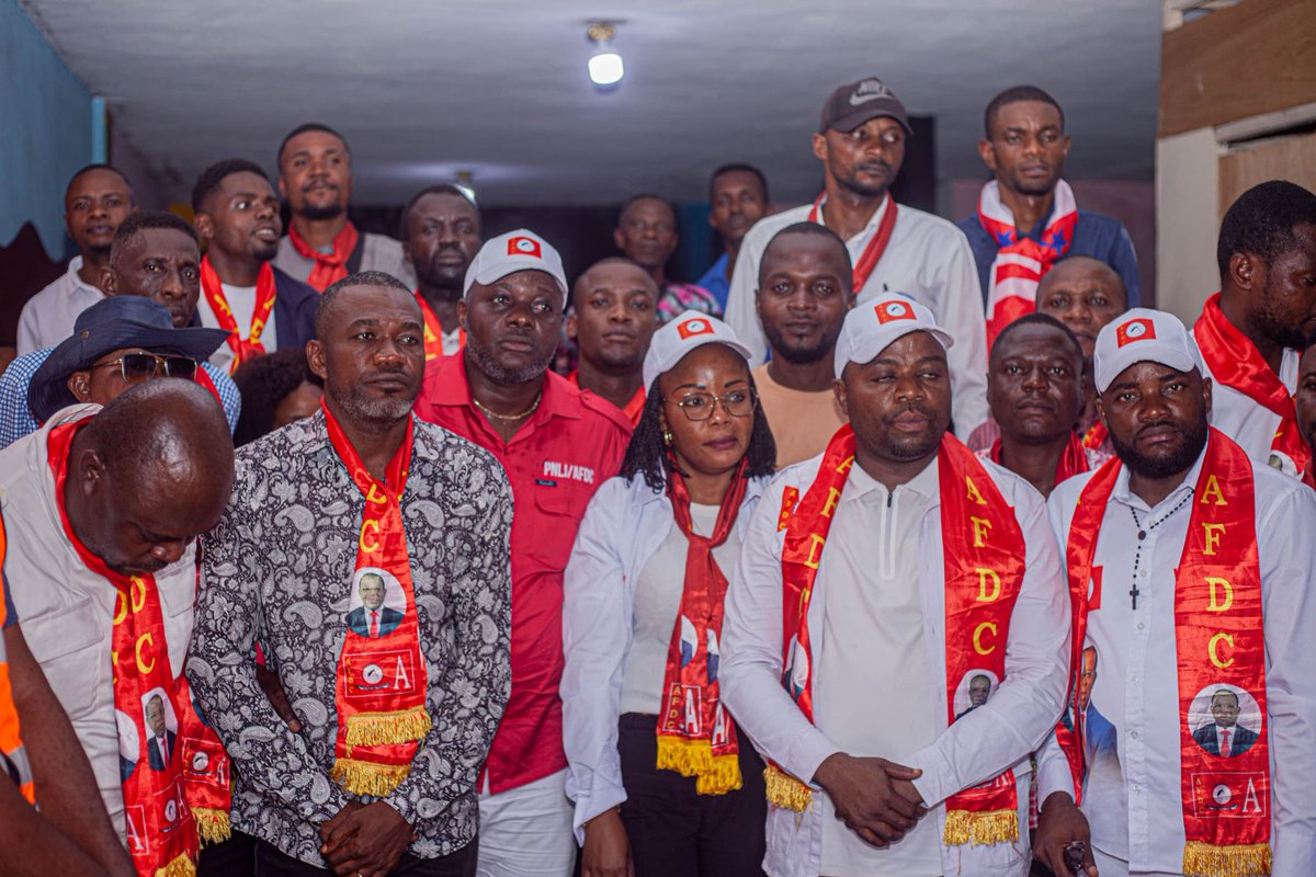 AfdcAmba's tweet photo. @IsralMutombo11 #AFDC_A_INFO: AFDC – Consultations et mobilisation:
La Ligue des Jeunes de l’AFDC a tenu, ce mercredi 11 février 2026, une étape de son Programme National de Consultations et de Mobilisation dans la circonscription de la Tshangu. Conduite par son Président, l’Hon Guylain Pohungu https://t.co/7HbNYkL2IC