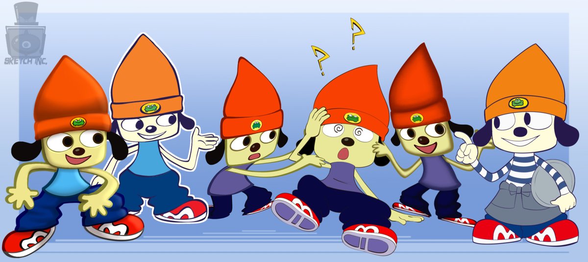 FanaMationU's tweet photo. Just wanted to repost my Parappa 'sprite' sheet and what I did with it https://t.co/uiOCoNuko7