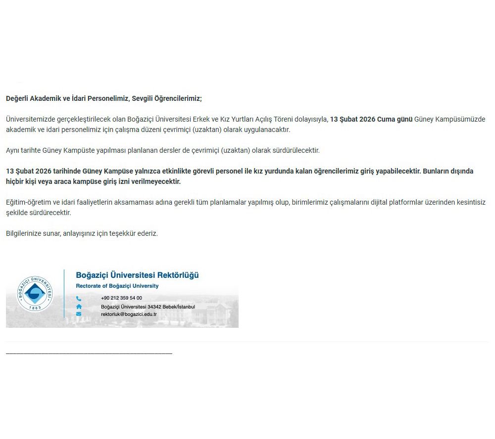 Görünen o ki AKP Genel Başkanı yarın kampüsümüze geliyor. Sadece gelmekle kalmıyor, derslerin de olduğu bütün bir gün Güney Kampüs'e giriş-çıkışı yasaklıyor!

Sanıyoruz ki aşağıdaki sözleri sarf eden, kendisi değil. Güney Kampüs'ü yasaklayan zihniyet, yasakçı değilmiş!

Yersen!