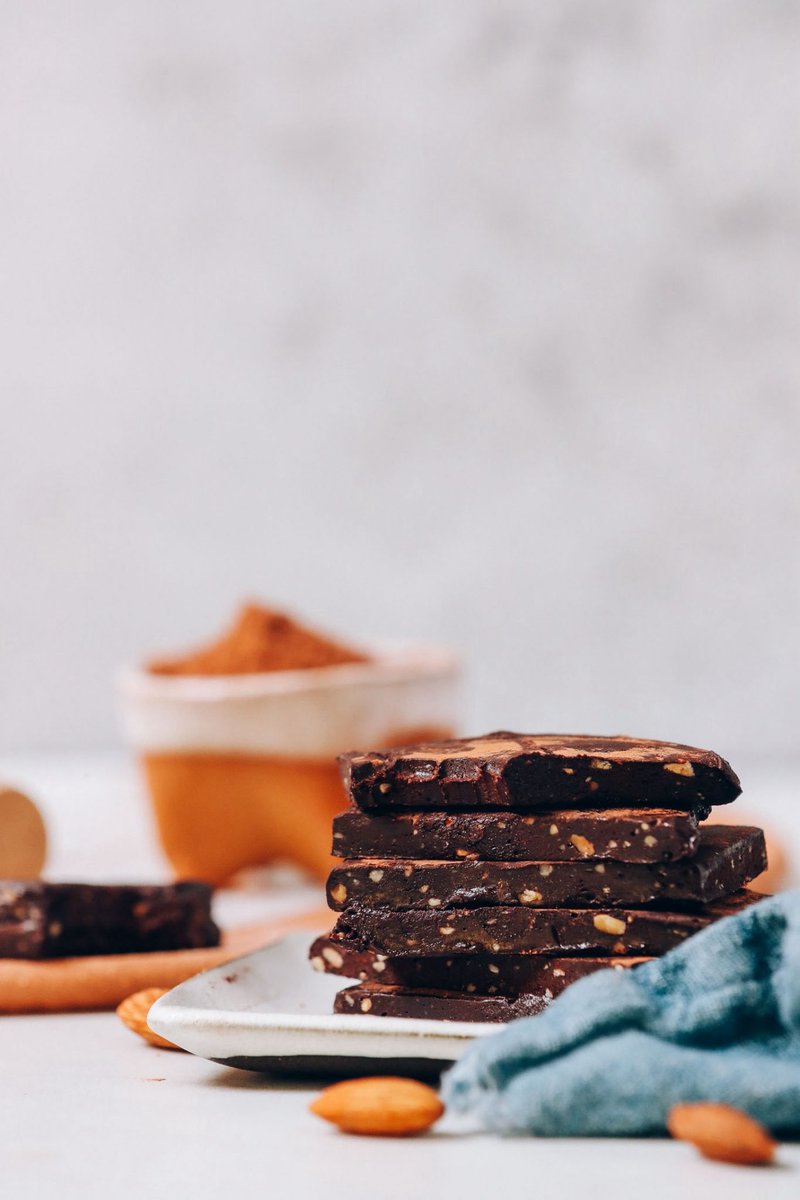 Rich, fudgy, 5-ingredient chocolate bars inspired by HONEY MAMA’S! 🍫🤤 Naturally sweetened, customizable, EASY to make &amp; 100% likely to satisfy your chocolate craving!⁠ Tap the link for the recipe: minimalistbaker.com/5-ingredient-h…