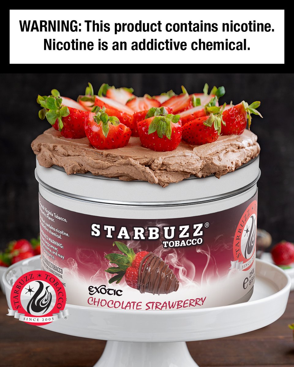 Spread #love ❤️ and #chocolate 🍫 on #strawberries 🍓 and #smoke it. 😮💨

Seek #Starbuzz® #hookah #tobacco #sweettreats at your local smoke shop or order them from ShopStarbuzz.com.

#narguile #shisha #theultimatehookahexperience #valentines #classic #dessert #giftideas