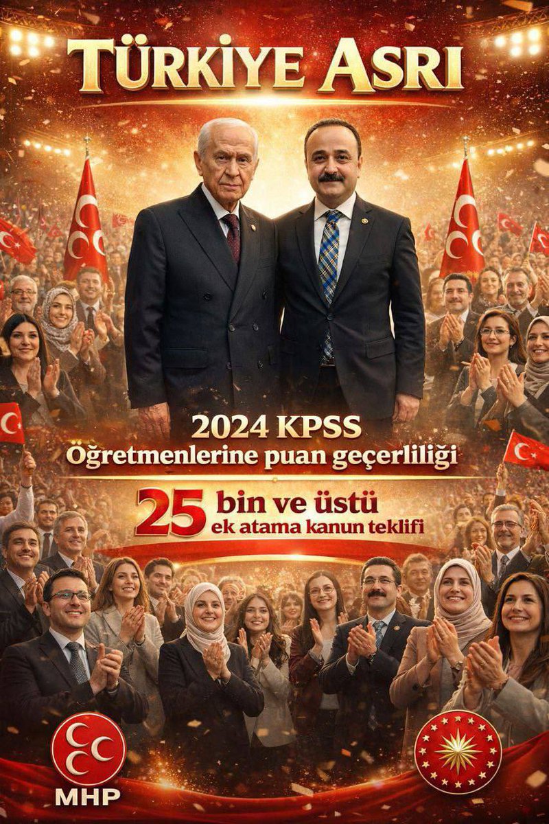 2024 KPSS olarak tüm destekleriniz için teşekkür edip 25 bin ek atama için kanun teklifi verilmesi yönünde de desteklerinizi bekliyoruz.

2024 KPSS dereceleriyle  mağdur olan öğretmenlerin yılı olarak anılmasın.

<a href="/nacisanliturk/">Naci Şanlıtürk</a>