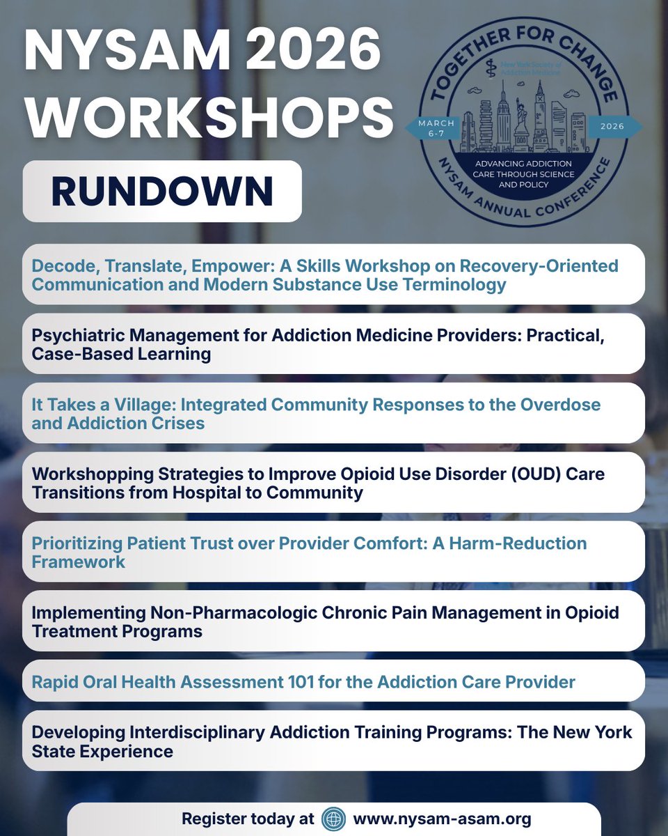 New York Society of Addiction Medicine tweet media