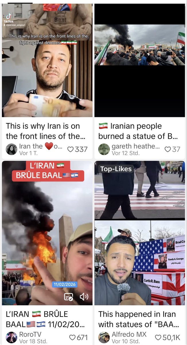 Khorschid_T's tweet photo. به‌جز توییتر، تیک‌تاک خارجیها هم پر شده از آتش زدن این بت! 
این کار یه هایپرسونیک رسانه‌ای بود! https://t.co/4iXoUzgAYa