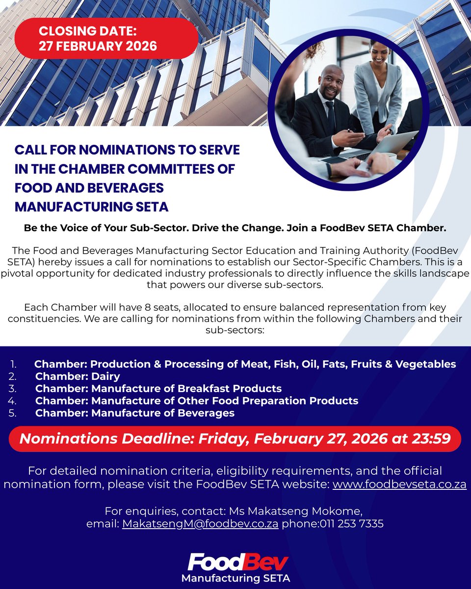 FoodBev Manufacturing SETA tweet media