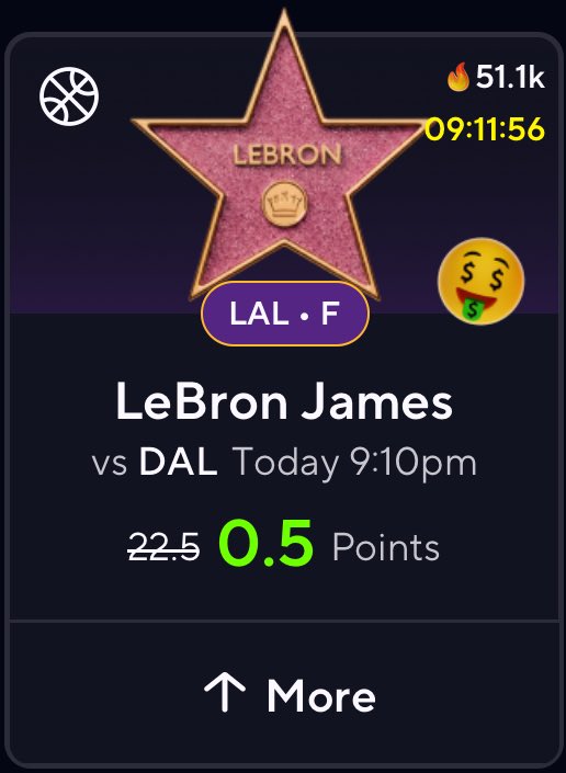 Who needs a slip for this LeBron free square on PrizePicks??🤔

#PrizePicks #GamblingX #SportsBettingX