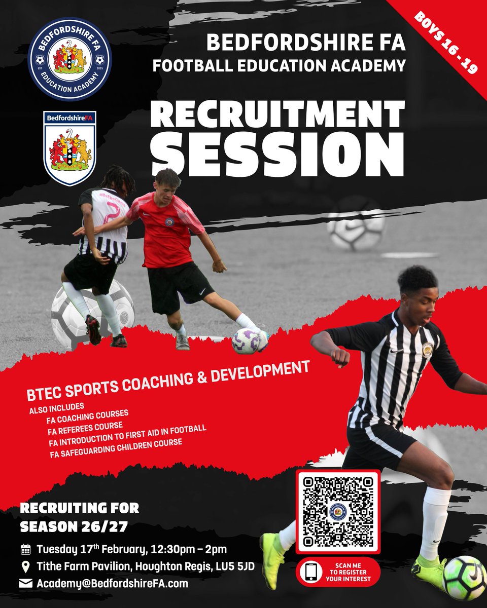 Bedfordshire FA Football Education Academy (@BedsFAAcademy) / Posts / X