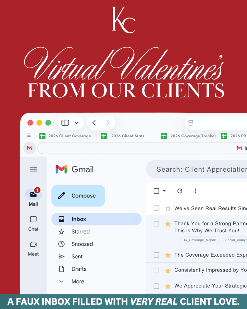 Our clients are the reason we LOVE what we do, and this “inbox” is filled with kind words and feedback from them, the kind that make our hearts skip a beat. 💌

Each message, milestone, and collaboration reflects the trust they place in us and the joy it is to tell their stories.