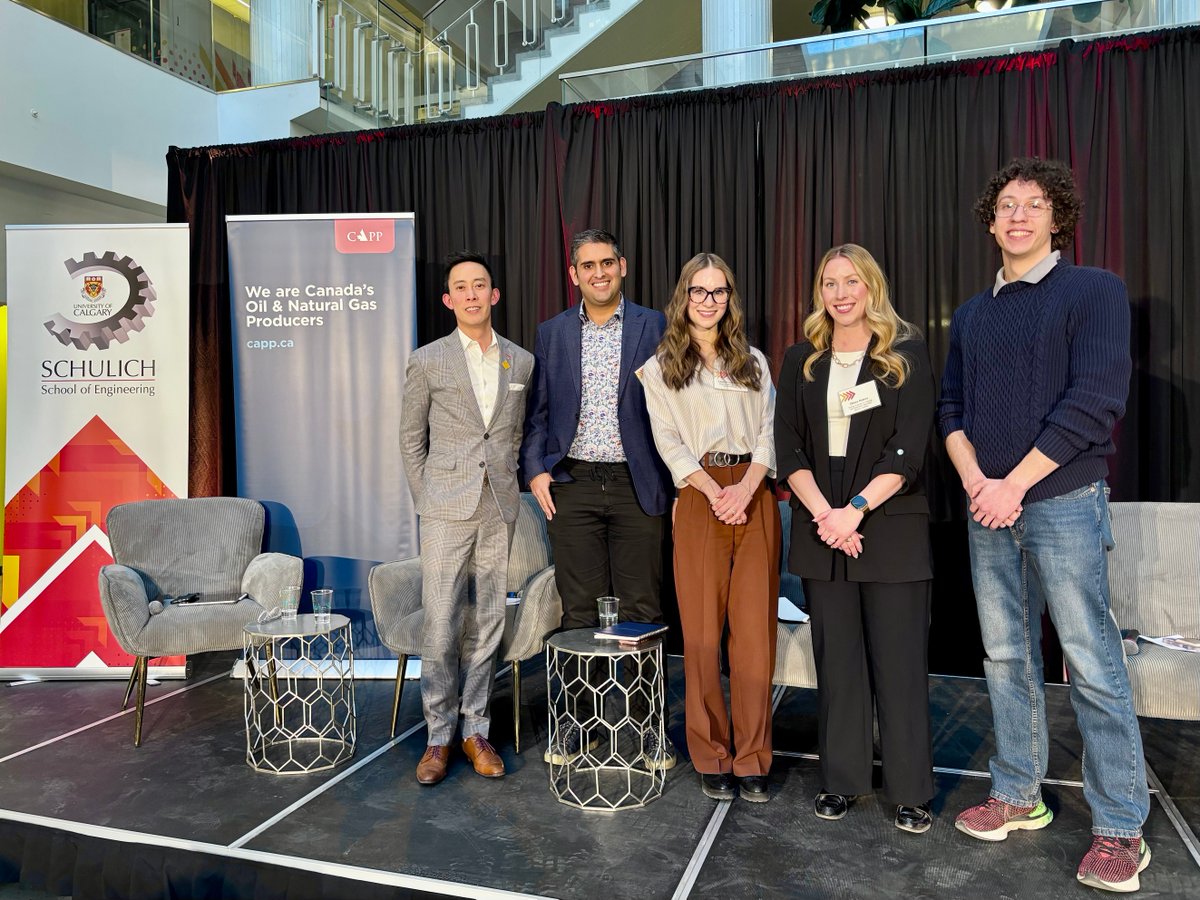 SchulichENGG's tweet photo. We were pleased to host a panel of industry professionals who shared valuable insights on engineering careers in energy.

Thank you to @OilGasCanada for helping make this event possible.

Learn more about the Oil and Gas Engineering Program at Schulich:
https://t.co/6tydVhSUK5 https://t.co/OFl89XVx9f